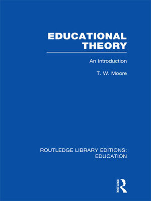 cover image of Educational Theory (RLE Edu K)